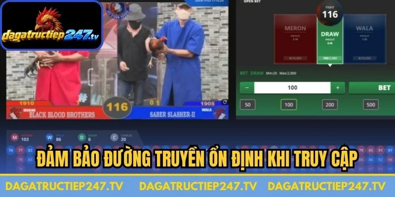 Đảm bảo đường truyền ổn định khi truy cập 