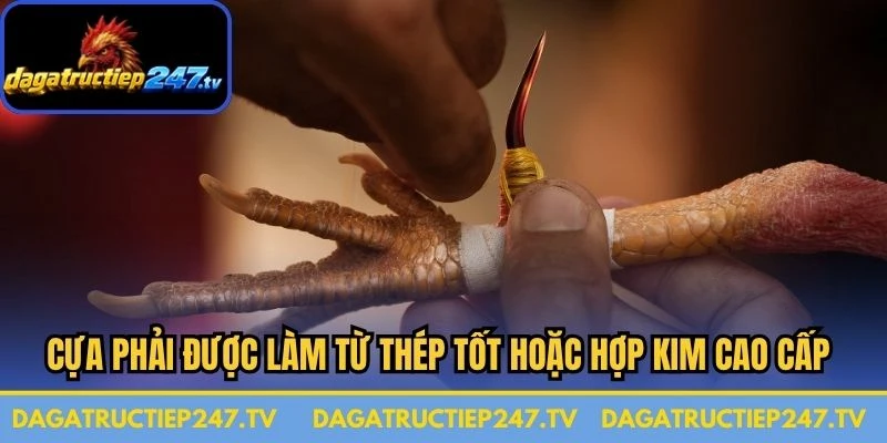Cựa phải được làm từ thép tốt hoặc hợp kim cao cấp đạt tiêu chuẩn